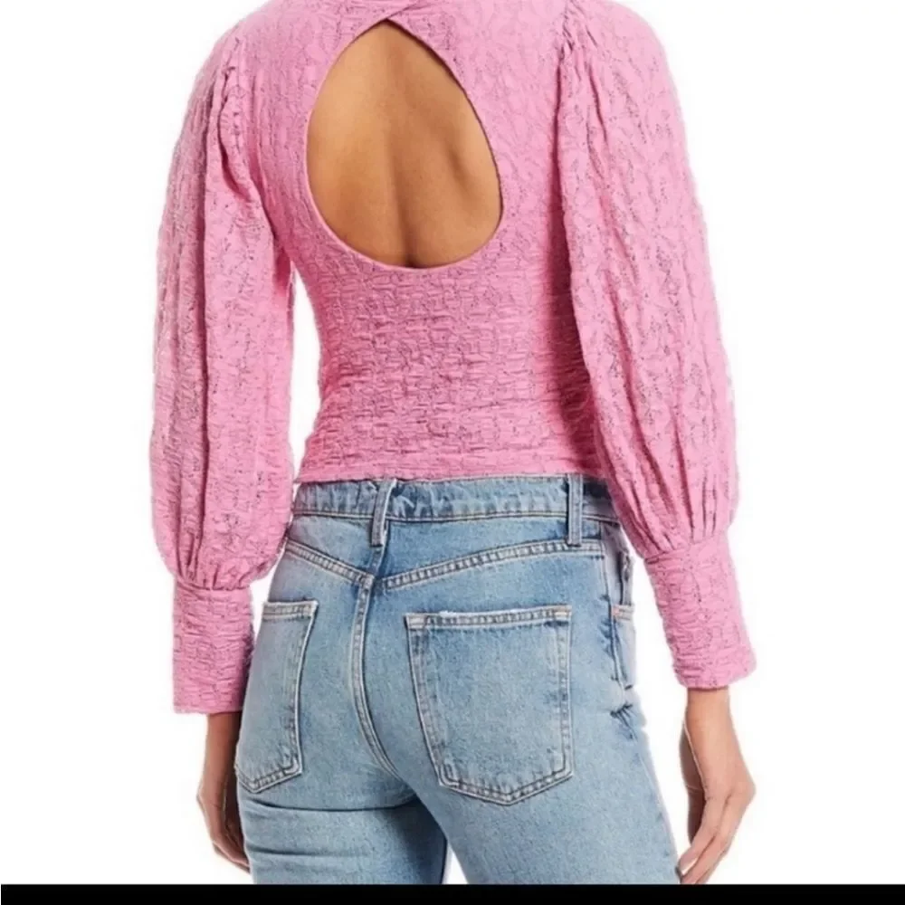 NWOT Free People Tea Time Shirt PINK